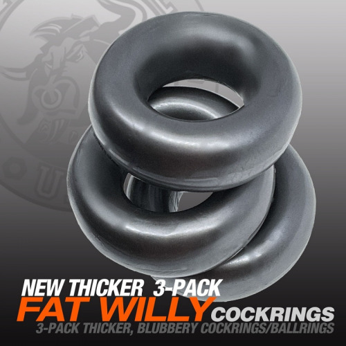 OX FAT WILLY RINGS Steel (3-pack)