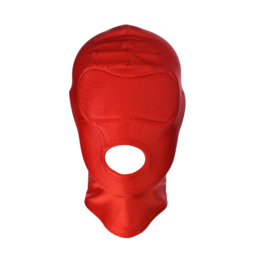 Spandex Hood Open Mouth Red